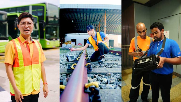 Vertical reels for SBS transit