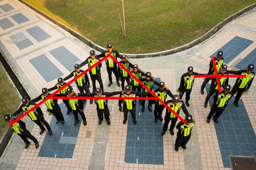 A+ Company Group Photo in the A+ Formation